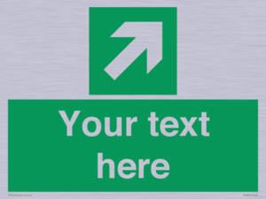 Custom Arrow Top Right Sign